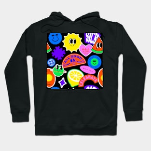 retro pattern Hoodie